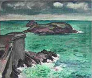 "saint Malo, Vu Sur Le Grand Be Et Sur Le Petit Be" by Emile-Othon Friesz