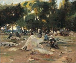 Jardin A Sainte Anne Le Palud by Emile-Othon Friesz