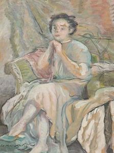 Jeune Femme Asisse by Emile-Othon Friesz