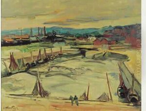 L'ancien Bassin De Honfleur, 1945.