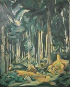 Emile " Sous Bois, 1919 " by Emile-Othon Friesz