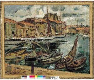 Toulon, Le Port, 1929. by Emile-Othon Friesz