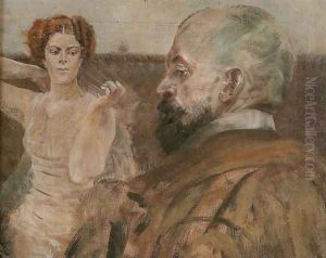 Self-Portrait with a Woman by Jacek Malczewski