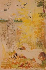 Coming of Winter by Jacek Malczewski