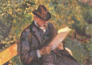 Portrait of a Man Reading by Jacek Malczewski