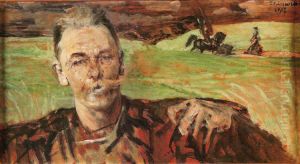 Portrait of Michal Sozanski by Jacek Malczewski