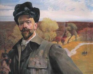 Self-Portrait with an Easter Egg by Jacek Malczewski
