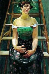 Model in a Studio by Jacek Malczewski