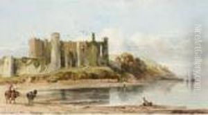 Ruins Of A Coastal Castle by George Arthur Fripp