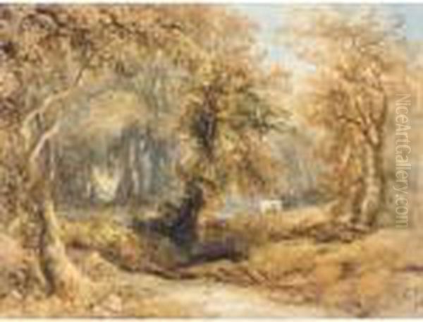 Cattle By A Stream - view 1