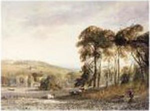 Easby Abbey, Yorkshire by George Arthur Fripp