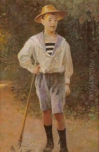 Little Gardener - Portrait of Rudolf Dobrzanski, son of Piotr Little Gardener - Portrait of Rudolf Dobrzanski, son of Piotr