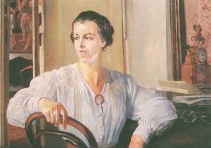 Portrait of Artist's Daughter Julia Meyzner by Jacek Malczewski