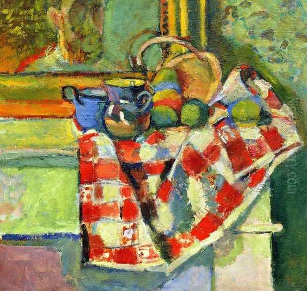 Still Life, Checked Tablecloth - view 1