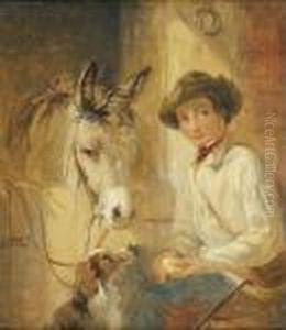 Jeune Palefrenier A L'ecurie by William Powell Frith