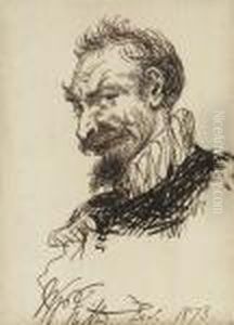 Study Of A Man Wearing A Ruff Study Of A Man Wearing A Ruff
