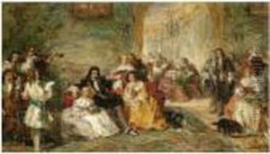 Study For The Last Sunday Of Charles Ii by William Powell Frith