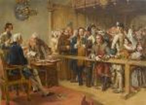Hogarth Proving His Identity Hogarth Proving His Identity