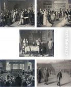 The Race For Wealth: The Spider And The Flies by William Powell Frith