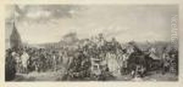 Derby Day, Auguste Blanchard - view 1