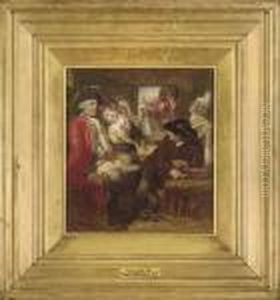 A Sketch For 'a Stagecoach 
Adventure In 1750, Bagshot Heath. ''fie! A Soldier, And Afear'd.''