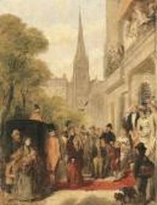 Study For 'for Better, For Worse' by William Powell Frith