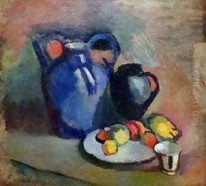 Nature morte a la cruche bleue
