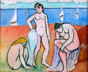 Three Bathers