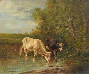 Cattle Watering by Eugene Fromentin