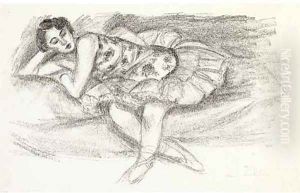 Danseuse au Divan pliee en deux, from Dix Danseuses