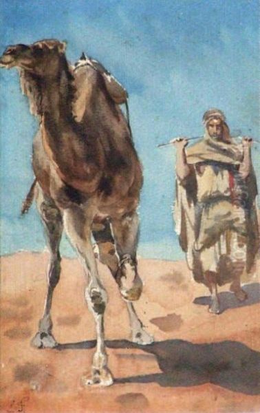 Dromadaire Conduit Par Un Bedouin - view 1