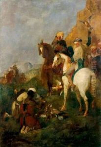 La Chasse Au Faucon En Algerie, La Curee by Eugene Fromentin