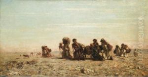 Femmes Arabes Revenant De Puiser De L'eau