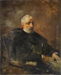 Portrait D'armand Du Mesnil 
[eugene Fromentin ; Portrait Of Armand Du Mesnil ; Oil On Canvas] by Eugene Fromentin