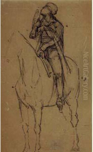 Cavalier Et Son Faucon - view 1