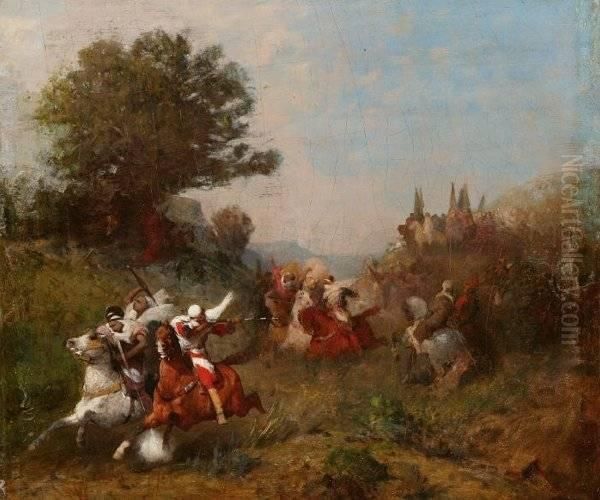 Eugene Fromentin . Warriors On Horseback - view 1