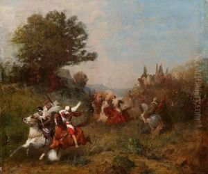 Eugene Fromentin . Warriors On Horseback by Eugene Fromentin