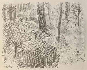 Jeune fille à la chaise-longue