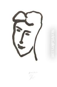 Visage de jeune femme by Henri Matisse