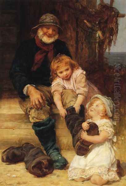 Helping Grandpa by Frederick Morgan