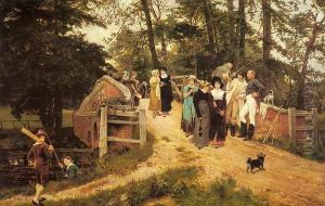 The School Belles by Frederick Morgan