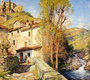 Old Mill, Pelago, Italy by Willard Leroy Metcalf