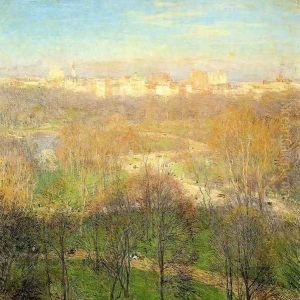 Early Spring Afternoon, Central Park, 1911 by Willard Leroy Metcalf