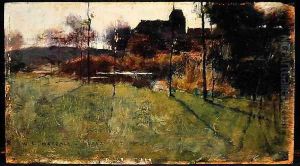 Afternoon by the River at Grez, 1884 by Willard Leroy Metcalf