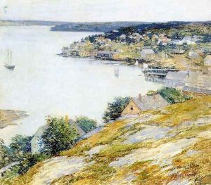 East Boothbay Harbor, 1904 by Willard Leroy Metcalf