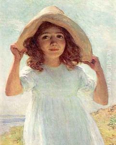 Child in Sunlight by Willard Leroy Metcalf