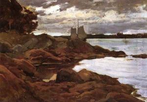 Close of Day on the Maine Shore by Willard Leroy Metcalf