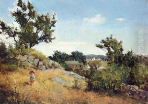 A View of the Village by Willard Leroy Metcalf