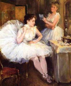 The Ballet Dancers by Willard Leroy Metcalf