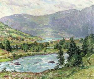 Mountain Lakes, Olden, Norwas by Willard Leroy Metcalf